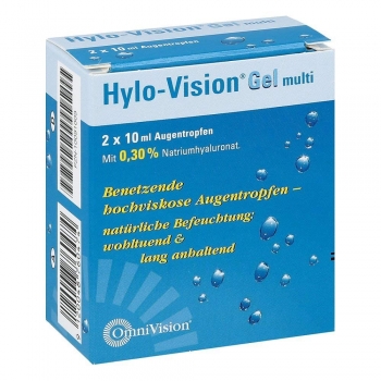 Hylo-Vision Gel multi Augentropfen, 2x10 ml